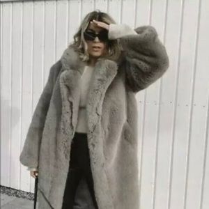 H&M Faux Fur Coat Sold Out (Rare find)